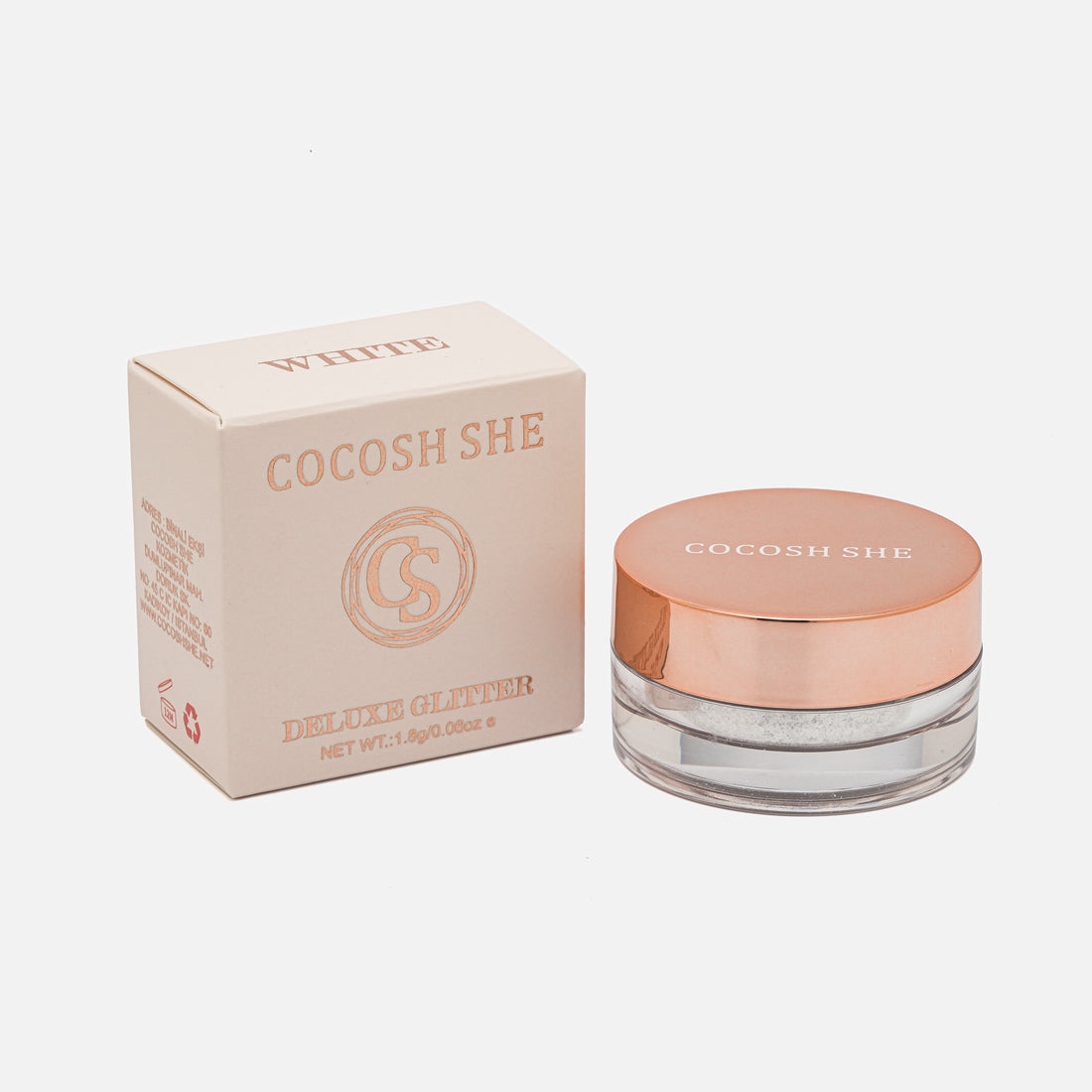 Deluxe Glitter - White